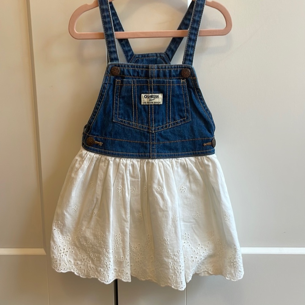 OshKosh Eyelet Overall Dress
